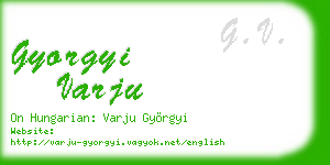 gyorgyi varju business card