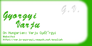 gyorgyi varju business card